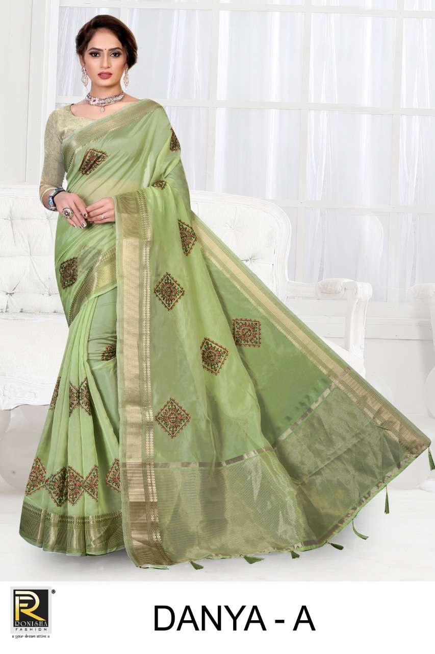 DANYA BY RONISHA FASHION DESIGNER ORGANZA SILK SAREES