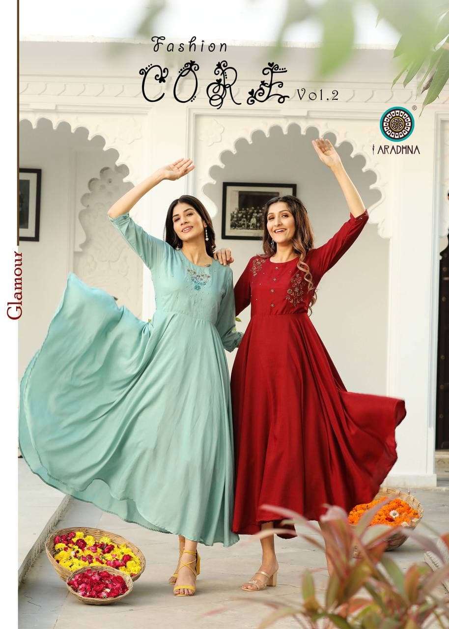 FASHION CORE VOL-2 BY ARADHNA FASHION 2001 TO 2006 SERIES COTTON SILK KURTIS