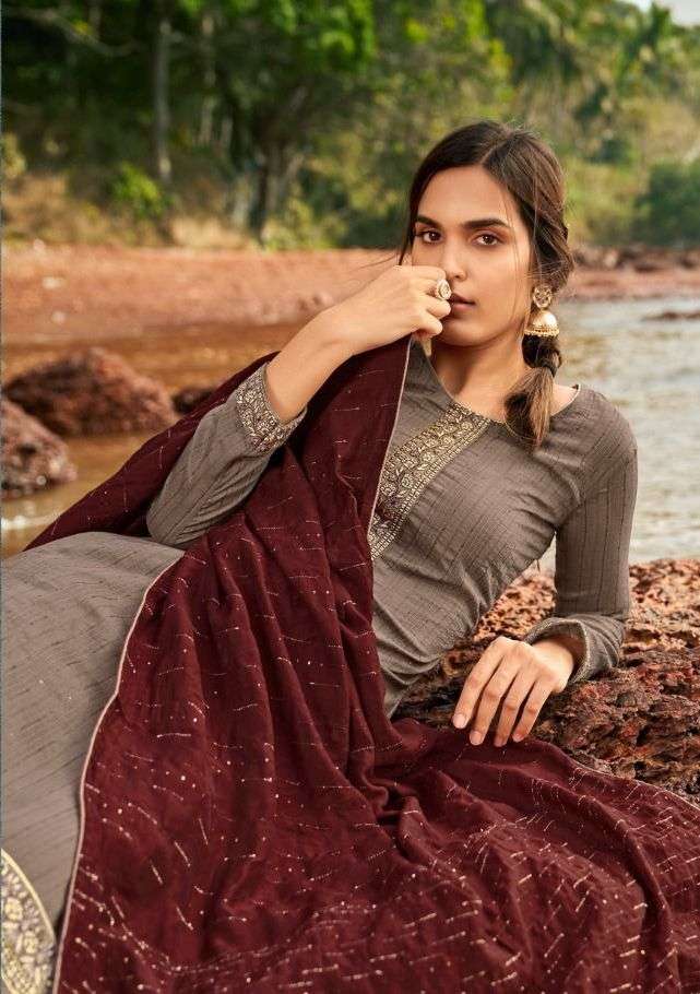 FENNY BY NAARI 3701 TO 3704 SERIES DESIGNER SILK DRESSES