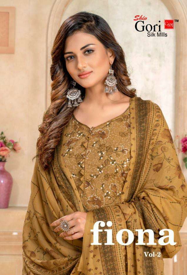 FIONA VOL-2 BY SHIV GORI SILK MILLS 1001 TO 1010 SERIES COTTON DRESSES