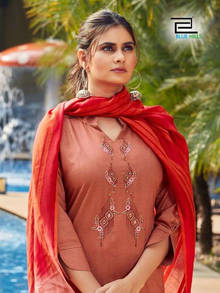 HASEENA BY BLUE HILLS 101 TO 106 SERIES DESIGNER VISCOSE DRESSES