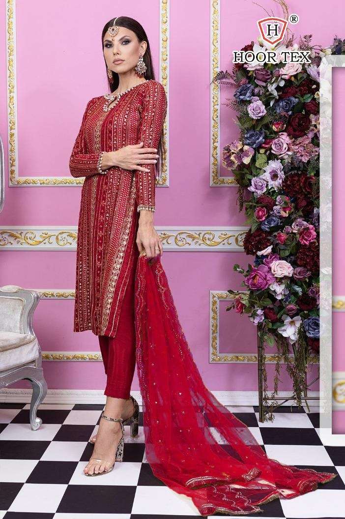 HOOR TEX 23021 HIT DESIGN BY HOOR TEX FAUX GEORGETTE PAKISTANI DRESS