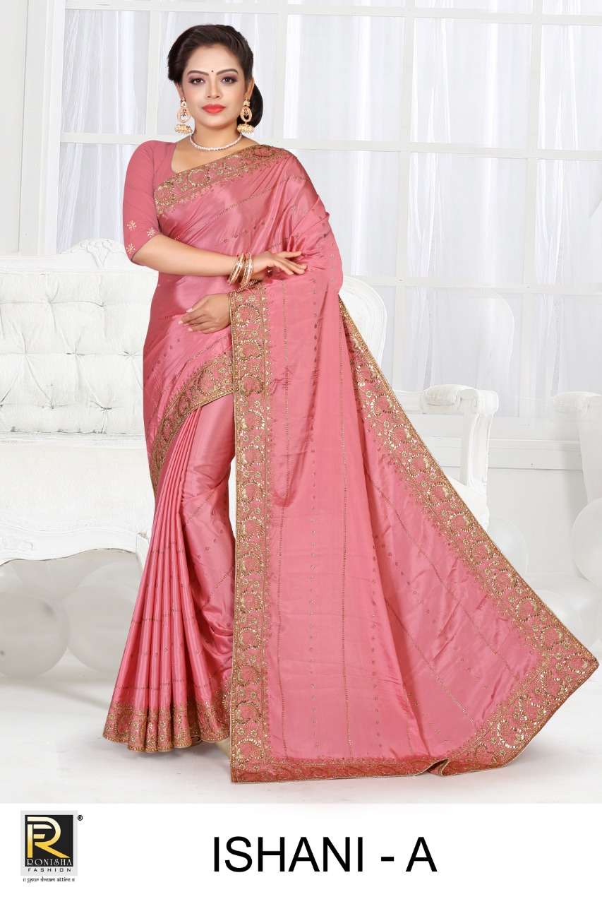 ISHANI BY RONISHA FASHION DESIGNER CREPE SILK SAREES