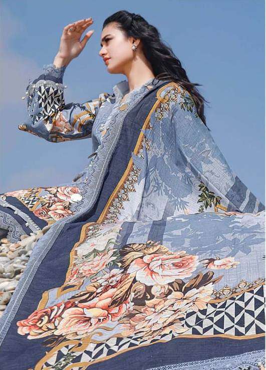 JAINEE VOL-3 BY AGHA NOOR 3001 TO 3006 SERIES LAWN COTTON DRESSES