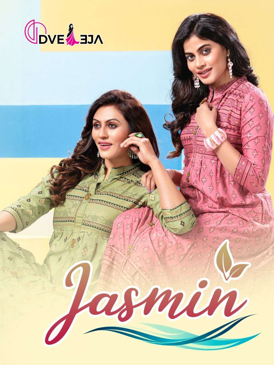 JASMIN BY DVEEJA 101 TO 108 SERIES DESIGNER RAYON KURTIS 