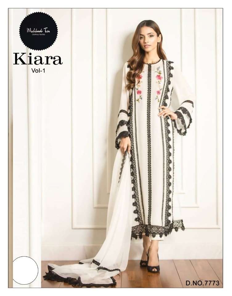 KIARA VOL-1 BY MEHBOOB TEX PURE GEORGETTE STITCHED PAKISTANI DRESS