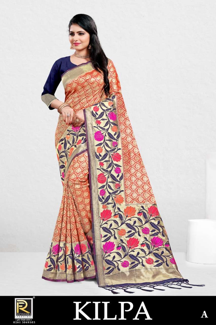 KILPA BY RONISHA FASHION A TO D SERIES DESIGNER SILK SAREES