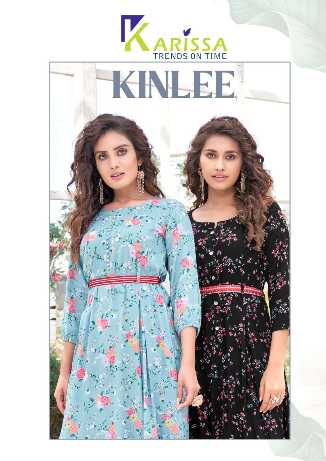 KINLEE BY KARISSA 101 TO 104 SERIES DESIGNER RAYON KURTIS