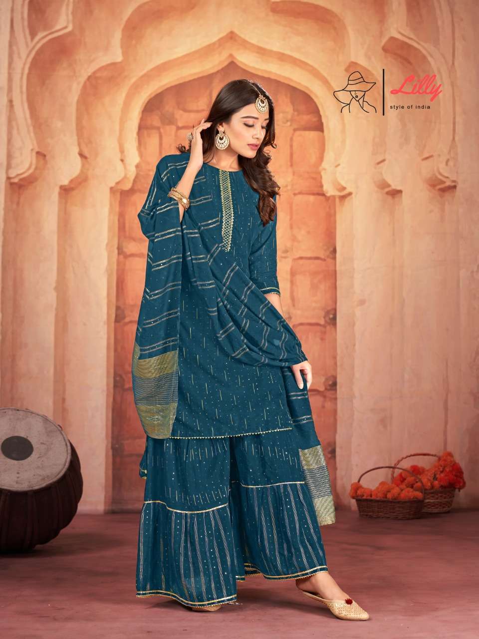 LILLY SHARARA BY LILLY 1001 TO 1002 SERIES DESIGNER VISCOSE DRESSES