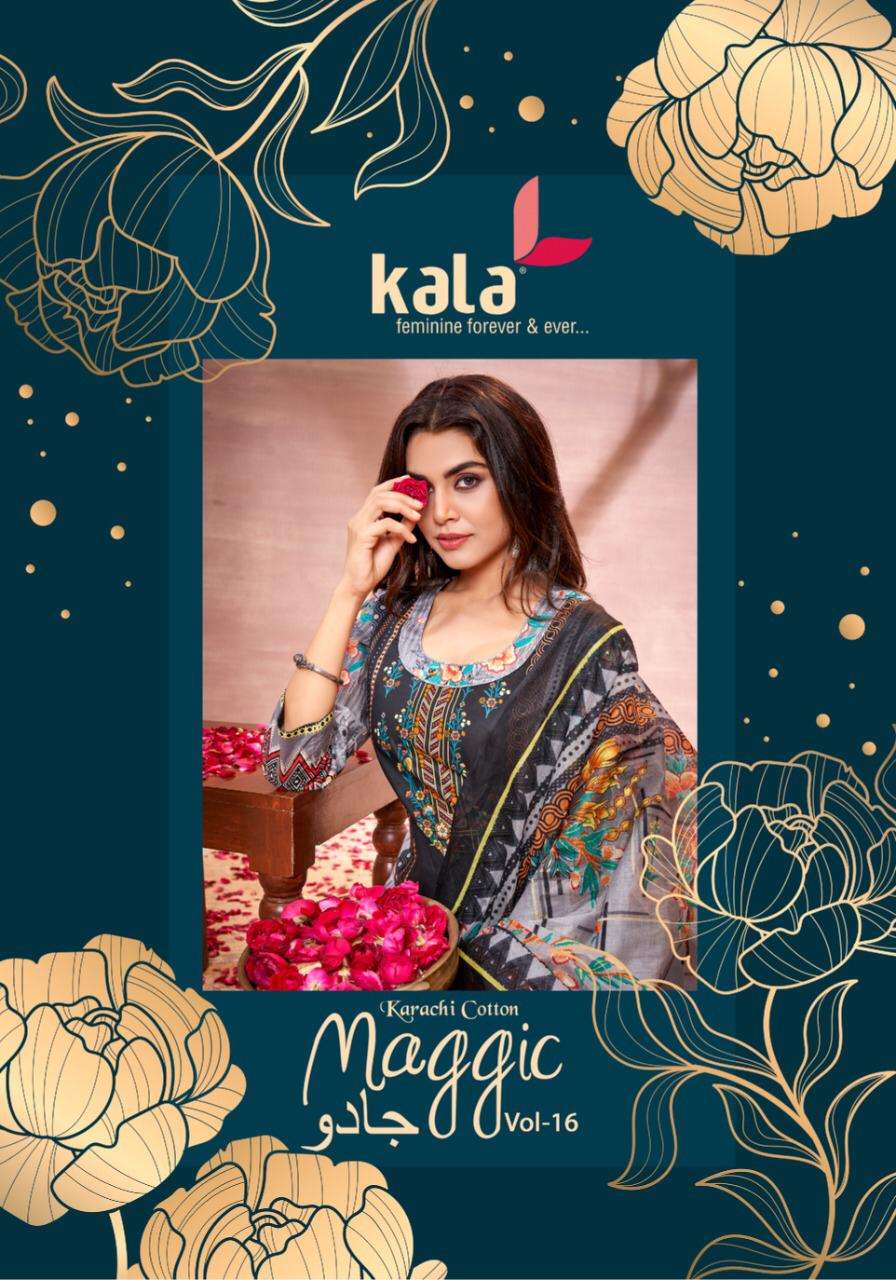 MAGIC VOL-16 BY KALA 3701 TO 3712 SERIES COTTON DRESSES