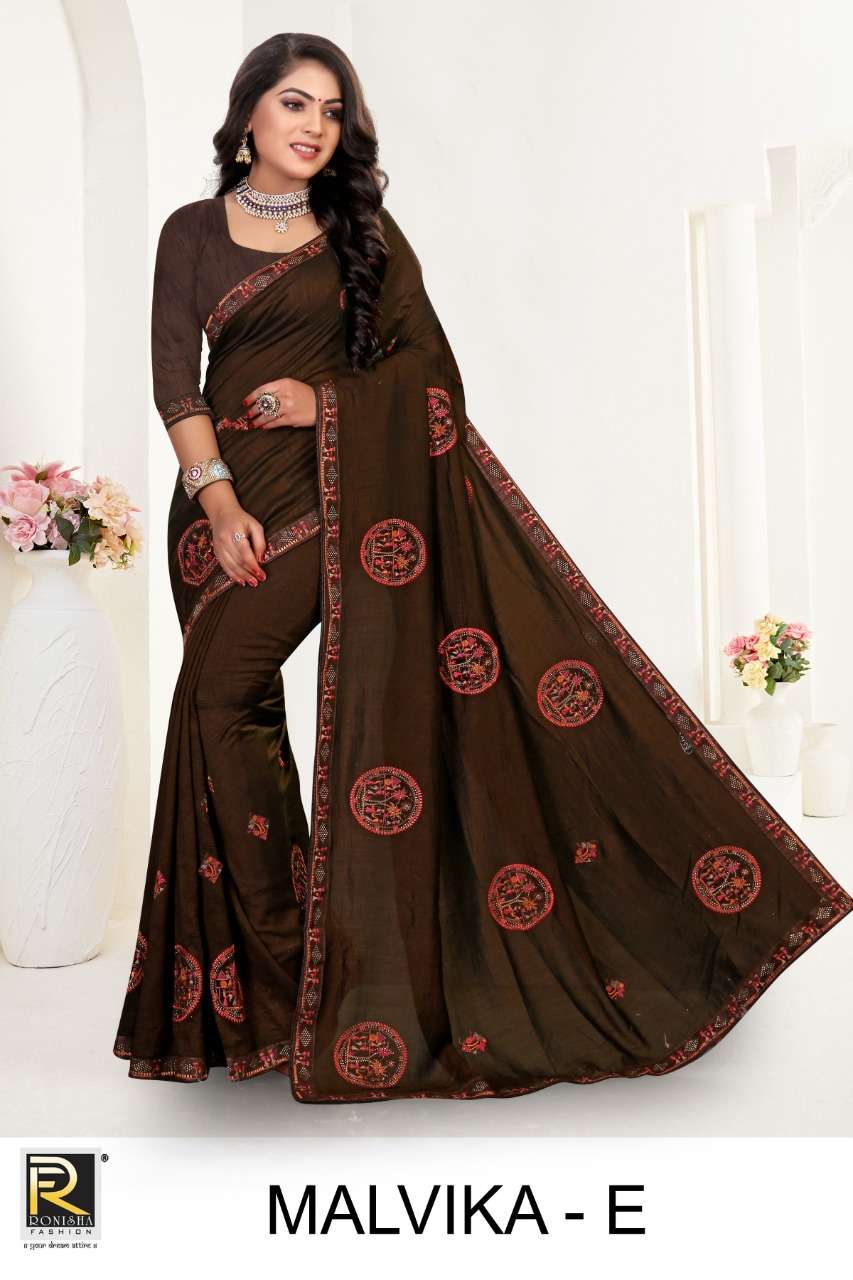 MALVIKA BY RONISHA FASHION DESIGNER VICHITRA SILK SAREES