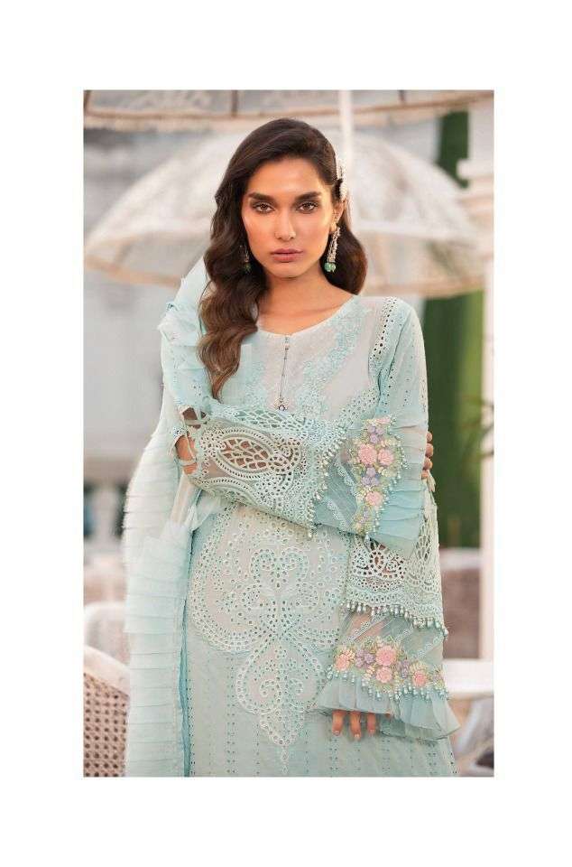 MARIA B LAWN VOL-22 BY DEEPSY SUITS 1411 TO 1418 SERIES COTTON DRESSES