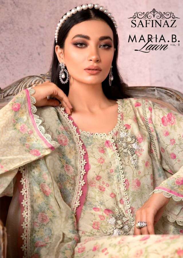 MARIA.B. LAWN VOL-8 BY SAFINAZ 1213 TO 1216 SERIES LAWN COTTON DRESSES