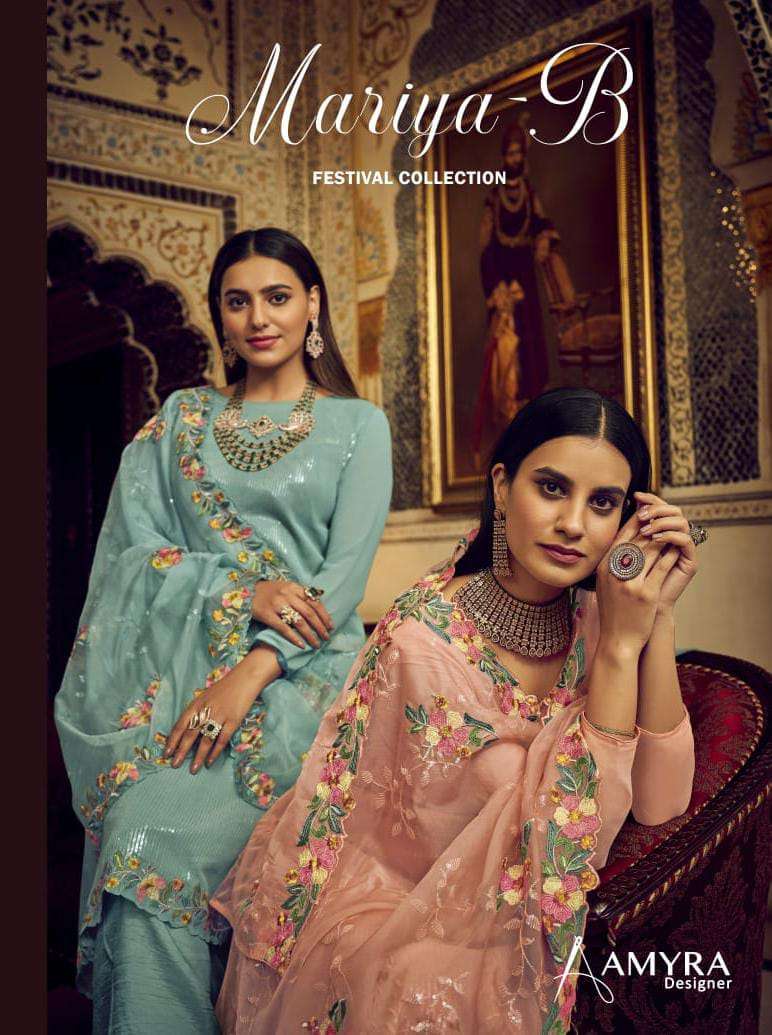 MARIYA-B BY AMYRA DESIGNER 201 TO 204 SERIES GEORGETTE DRESSES