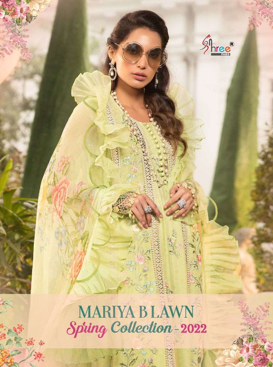 MARIYA B LAWN SPRING COLLECTION VOL-2022 BY SHREE FABS 2089 TO 2096 SERIES PAKISTANI COTTON DRESSES