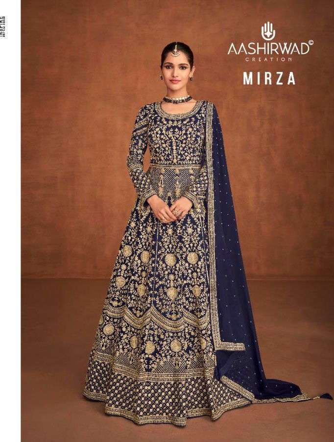 MIRZA BY AASHIRWAD CREATION 8678 TO 8682 SERIES DESIGNER GEORGETTE DRESSES