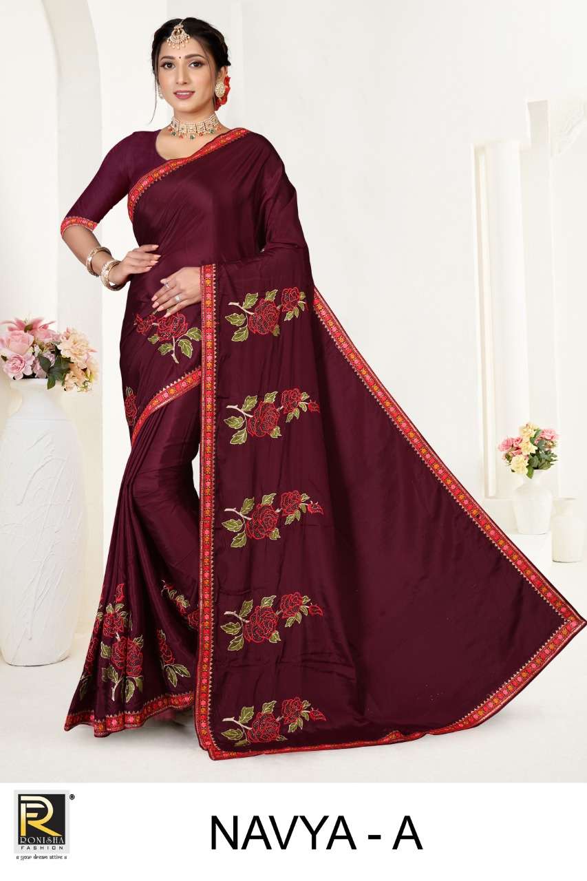 NAVYA BY RONISHA FASHION A TO F SERIES DESIGNER SILK SAREES