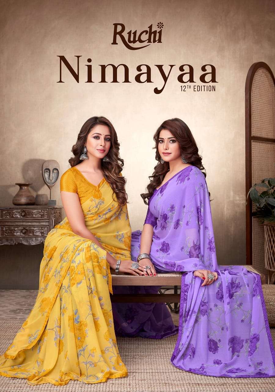 NIMAYAA VOL-12 BY RUCHI SAREES DESIGNER GEORGETTE SAREES