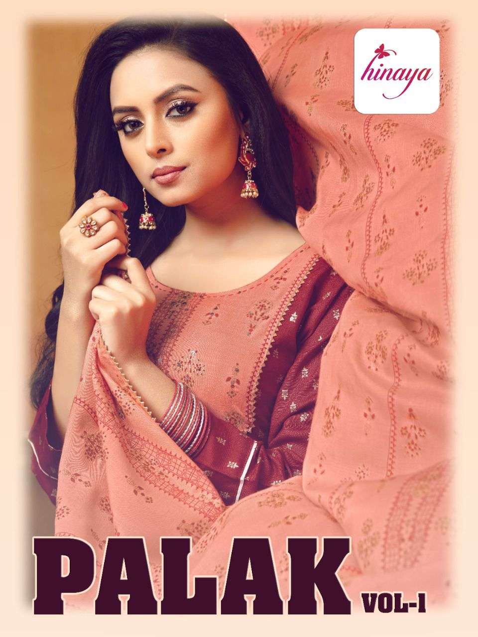 PALAK VOL-1 BY HINAYA 1001 TO 1005 SERIES DESIGNER RAYON DRESSES