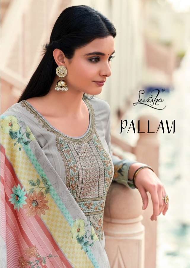 PALLAVI BY LEVISHA 5013 TO 5020 SERIES DESIGNER MUSLIN DRESSES