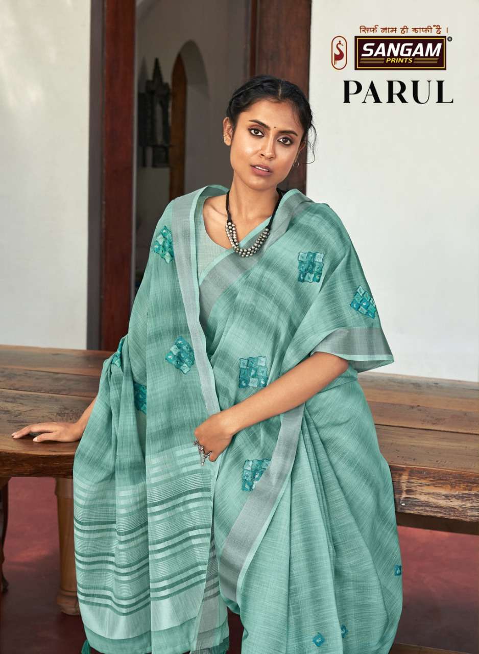 PARUL BY SANGAM PRINTS 4123 TO 4128 SERIES SILK SAREES