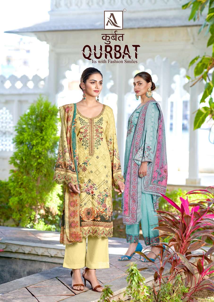 QURBAT BY ALOK SUIT 896-001 TO 896-008 SERIES DESIGNER COTTON DRESSES