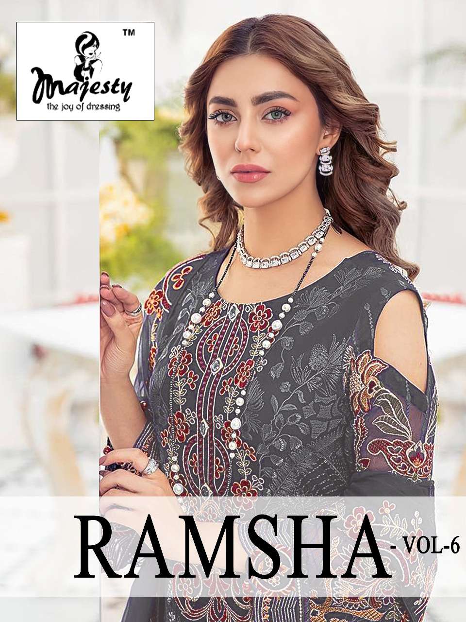 RAMSHA VOL-6 BY MAJESTY DESIGNER FAUX GEORGETTE DRESSES