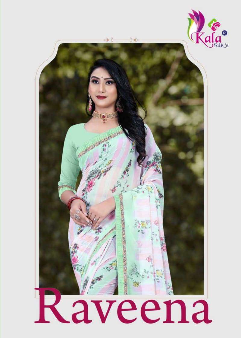 RAVEENA BY KALA SILKS 1001 TO 1007 SERIES DESIGNER SAREES