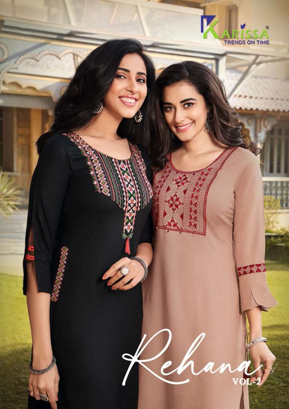 REHANA VOL-2 BY KARISSA 2001 TO 2008 SERIES DESIGNER RAYON KURTIS