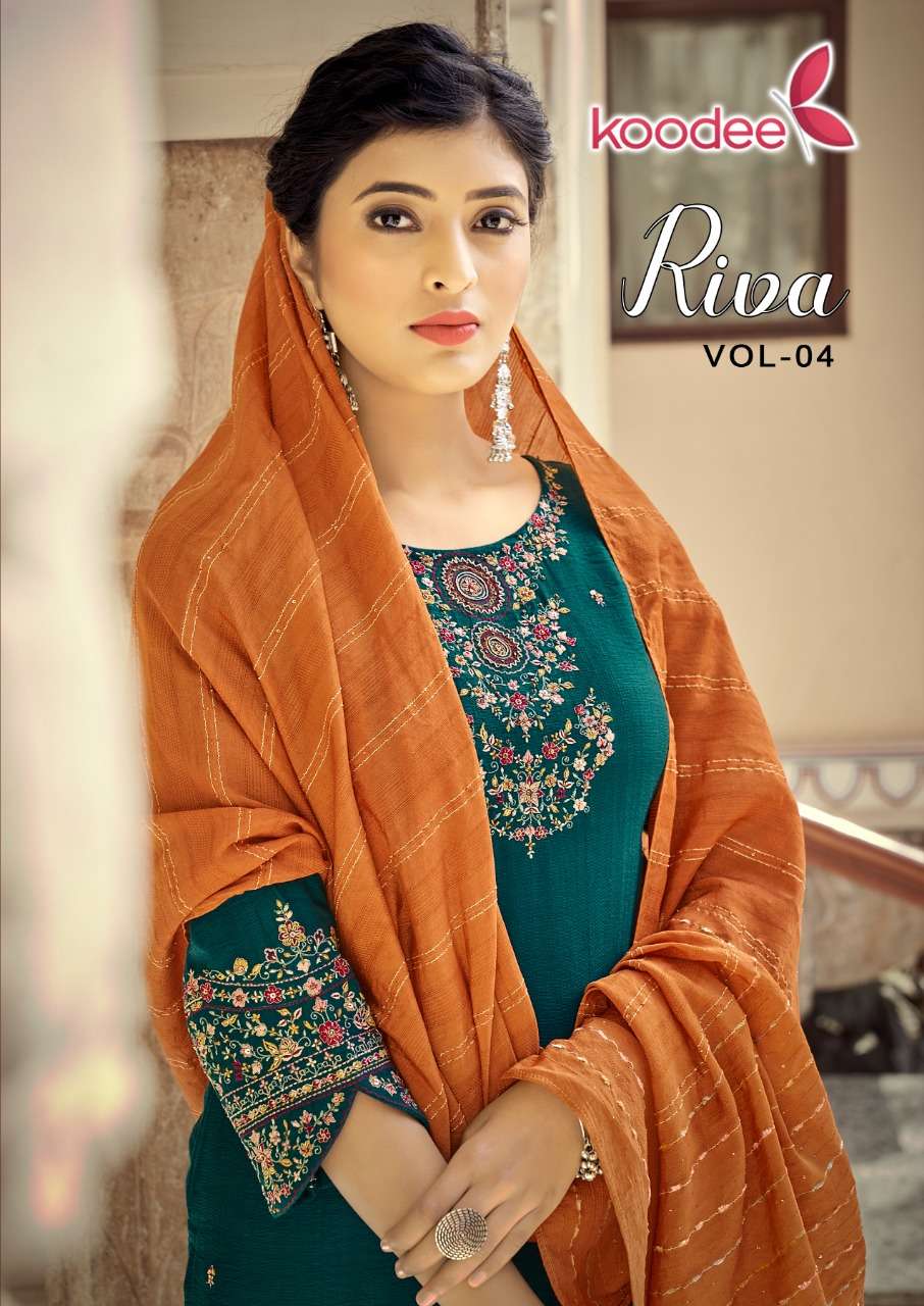 RIVA VOL-4 BY KOODEE 6037 TO 6042 SERIES VISCOSE DRESSES