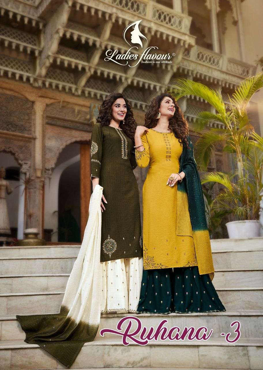 RUHANA VOL-3 BY LADIES FLAVOUR 2001 TO 2006 SERIES DESIGNER VISCOSE DRESSES