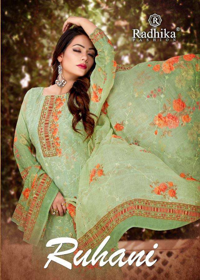 RUHANI BY RADHIKA FASHION 1001 TO 1006 SERIES COTTON DRESSES