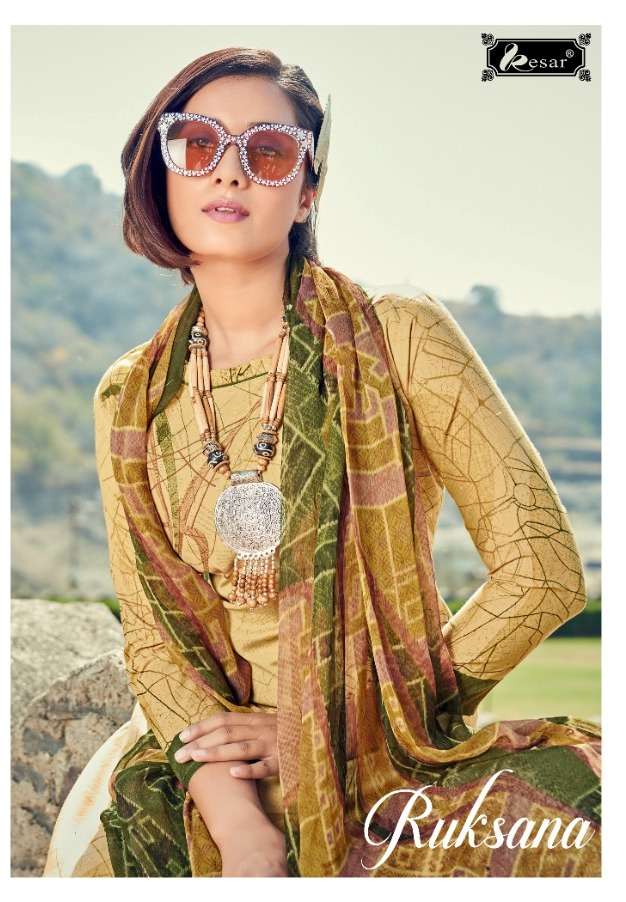 RUKSANA BY KESAR 120001 TO 120008 SERIES LAWN DRESSES