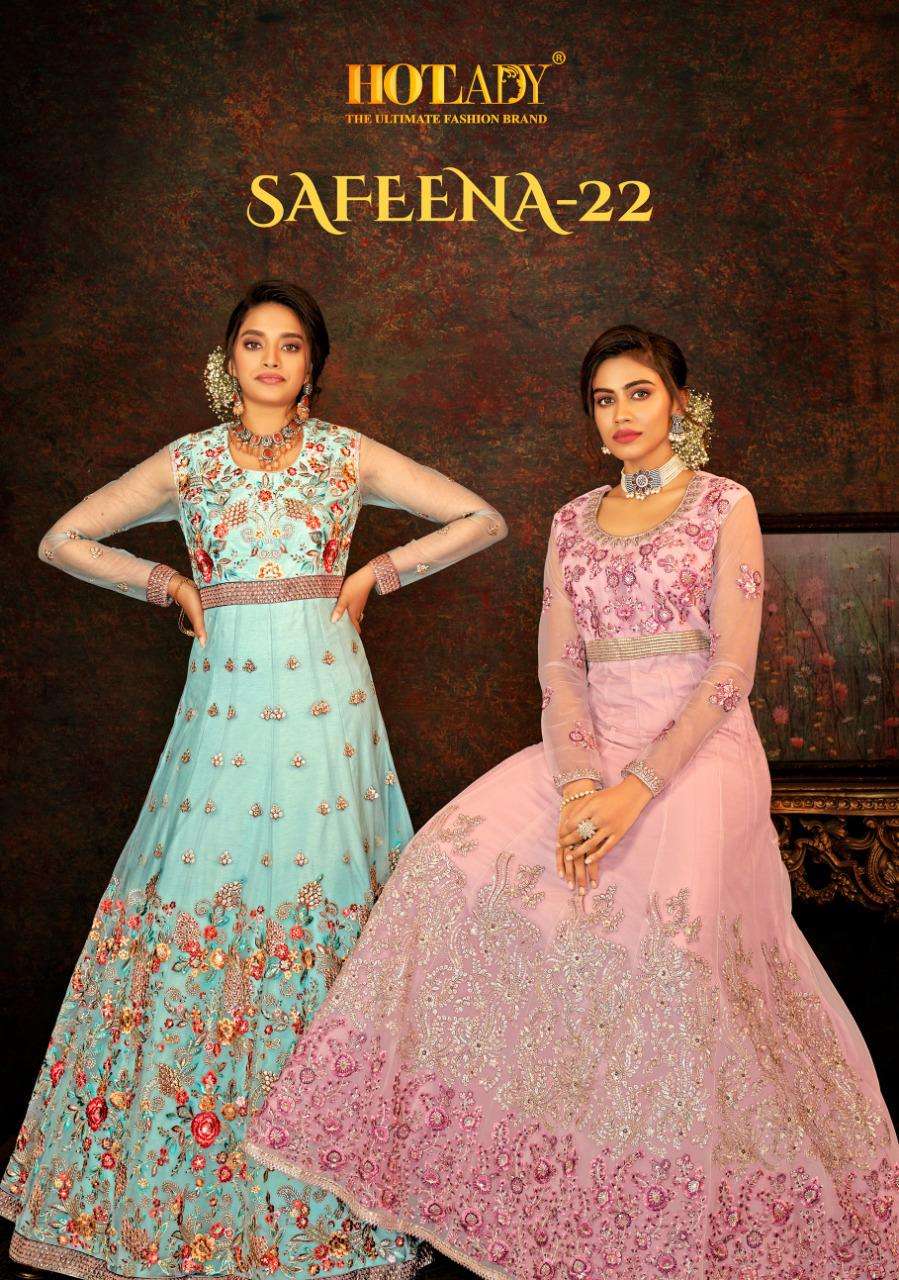 SAFEENA-22 BY HOTLADY 7791 TO 7796 SERIES HEAVY ANARKALI DRESSES