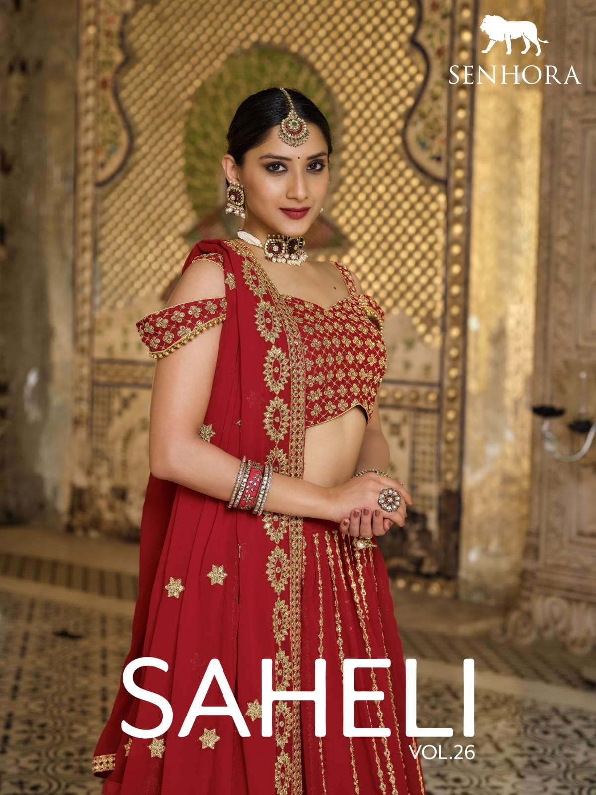 SAHELI VOL-26 BY SENHORA 2030 TO 2033 SERIES HEAVY GEORGETTE LEHENGAS