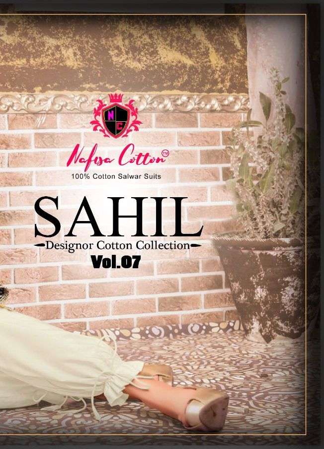 SAHIL VOL-7 BY NAFISA COTTON 7001 TO 7010 SERIES COTTON DRESSES