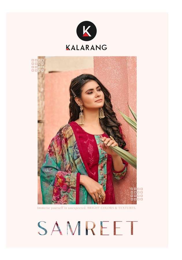 SAMREET BY KALARANG 3571 TO 3574 SERIES EMBROIDERED GEORGETTE DRESSES