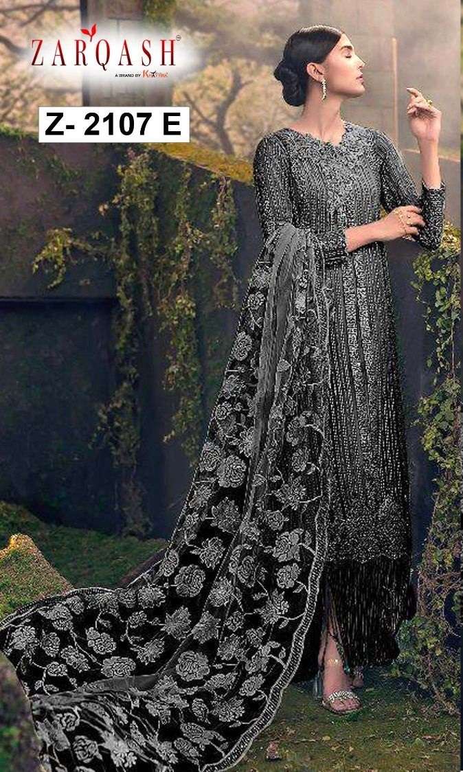 SANA SAFINAZ BY ZARQASH Z-2107-A TO Z-2107-E SERIES BUTTERFLY NET DRESSES