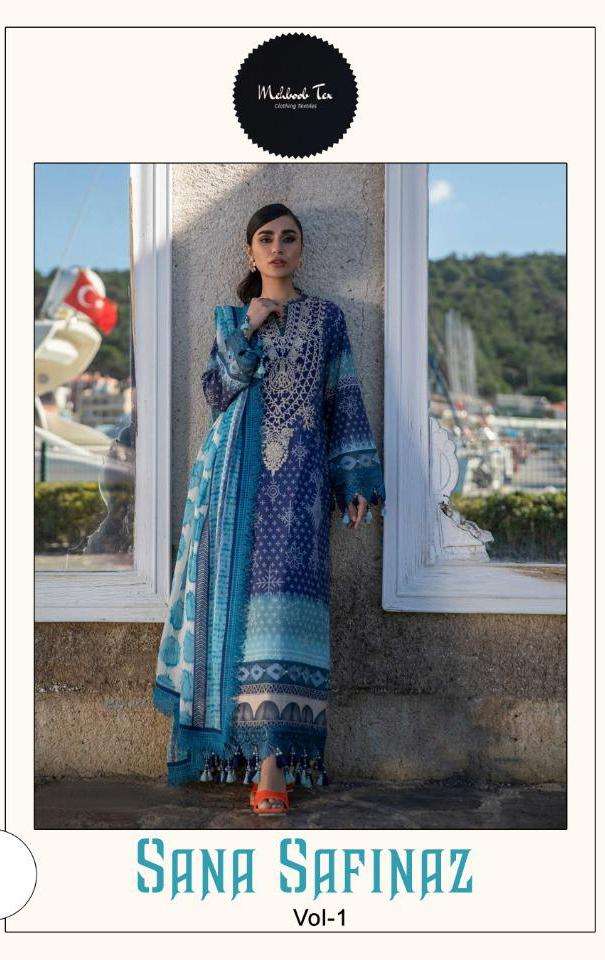 SANA SAFINAZ VOL-1 BY MEHBOOB TEX 7773-X TO 7773-Z SERIES LAWN COTTON DRESSES