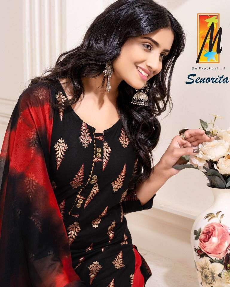 SENORITA BY MASTER 1001 TO 1008 SERIES DESIGNER RAYON DRESSES