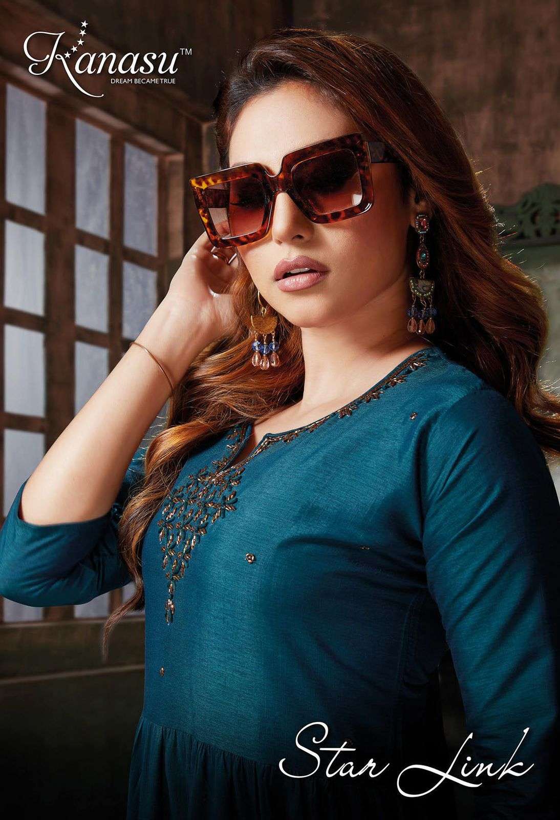 STAR LINK BY KANASU 6301 TO 6308 SERIES PRINTED RAYON KURTIS