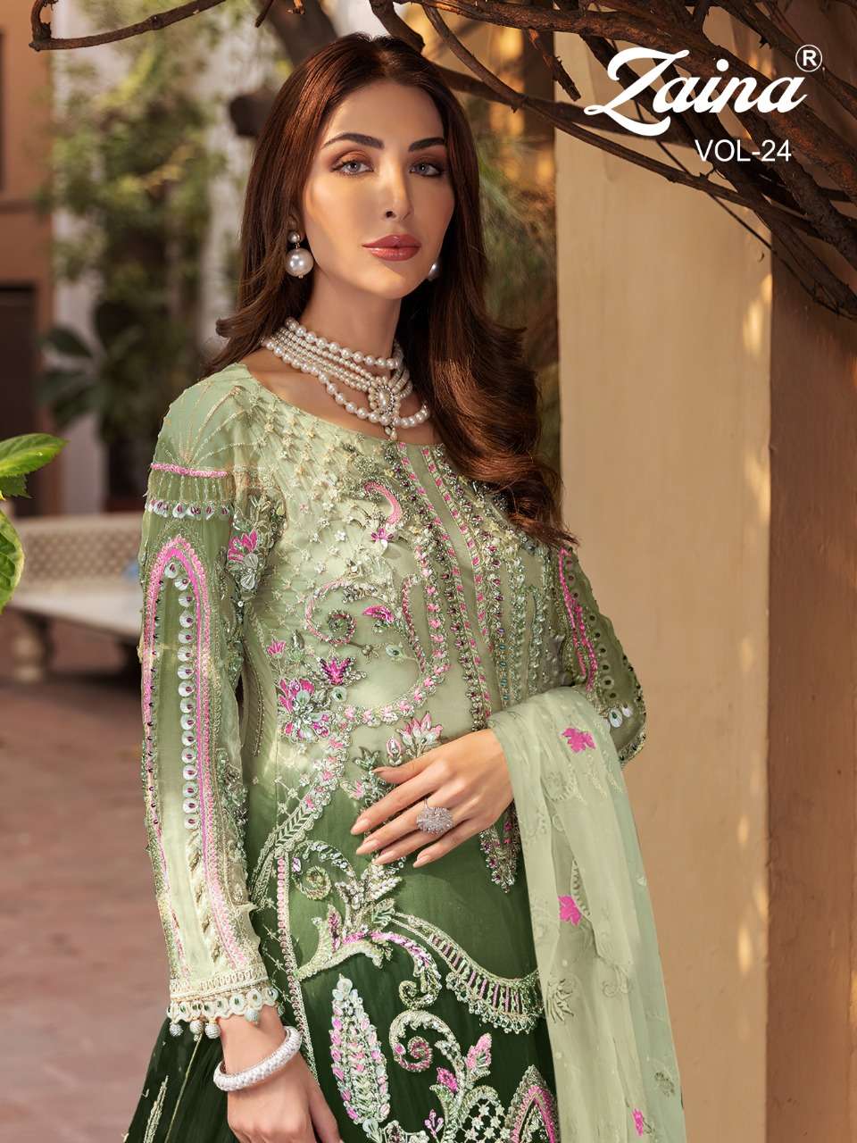 ZAINA VOL-24 BY PRIYAM DESIGNER FAUX GEORGETTE DRESSES