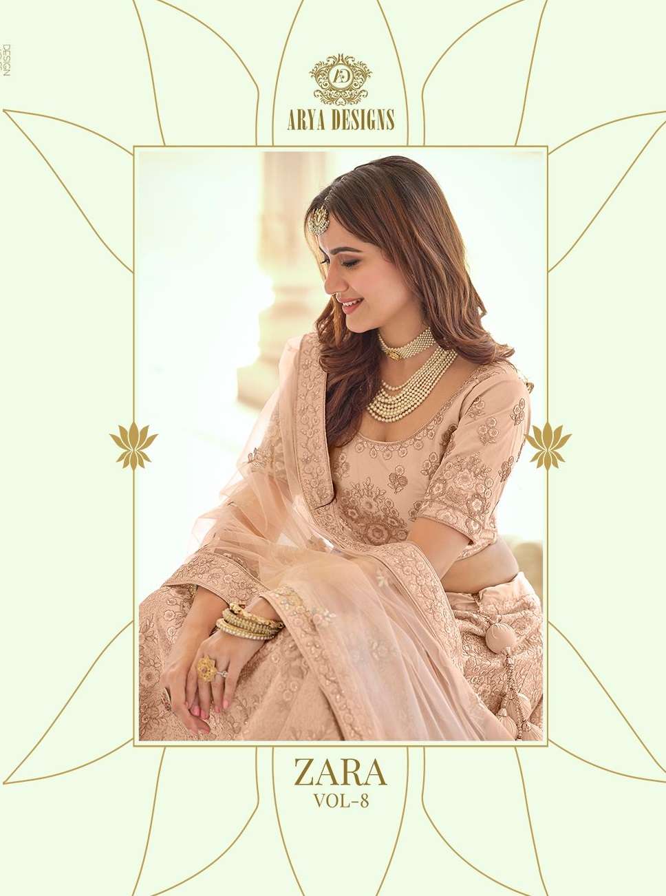 ZARA VOL-8 BY ARYA DESIGNS 7901 TO 7907 SERIES HEAVY CREPE LEHENGAS