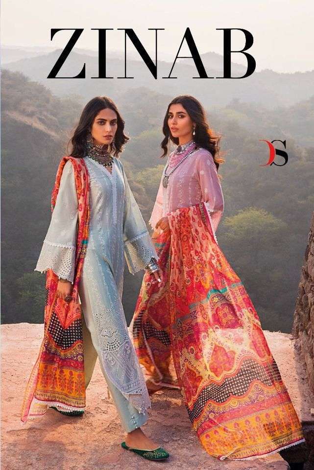 ZINAB BY DEEPSY SUITS 1421 TO 1426 SERIES COTTON DRESSES