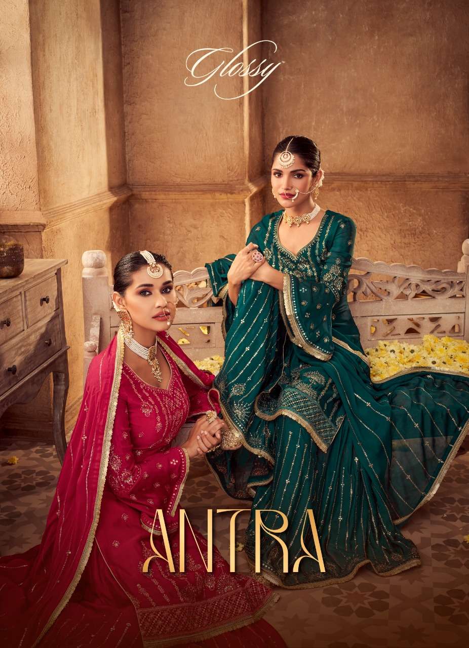 ANTRA BY GLOSSY 1701 TO 1704 SERIES CHINON DRESSES