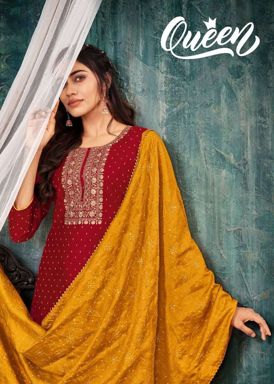 ARTIO QUEEN BY KAPIL TRENDZ 32001 TO 32006 SERIES DESIGNER SILK DRESSES