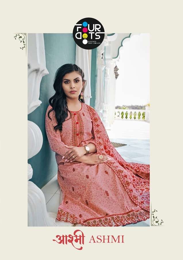 ASHMI BY FOUR DOTS 861 TO 864 SERIES DESIGNER GEORGETTE DRESSES