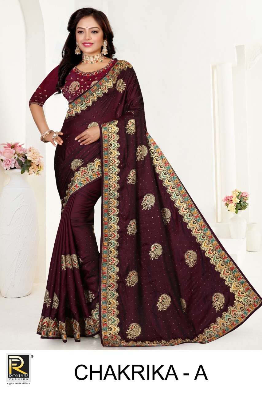 CHAKRIKA BY RONISHA FASHION A TO E SERIES DESIGNER SILK SAREES