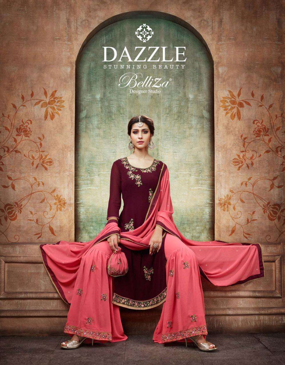 DAZZLE BY BELLIZA 328-001 TO 328-008 SERIES GEORGETTE DRESSES