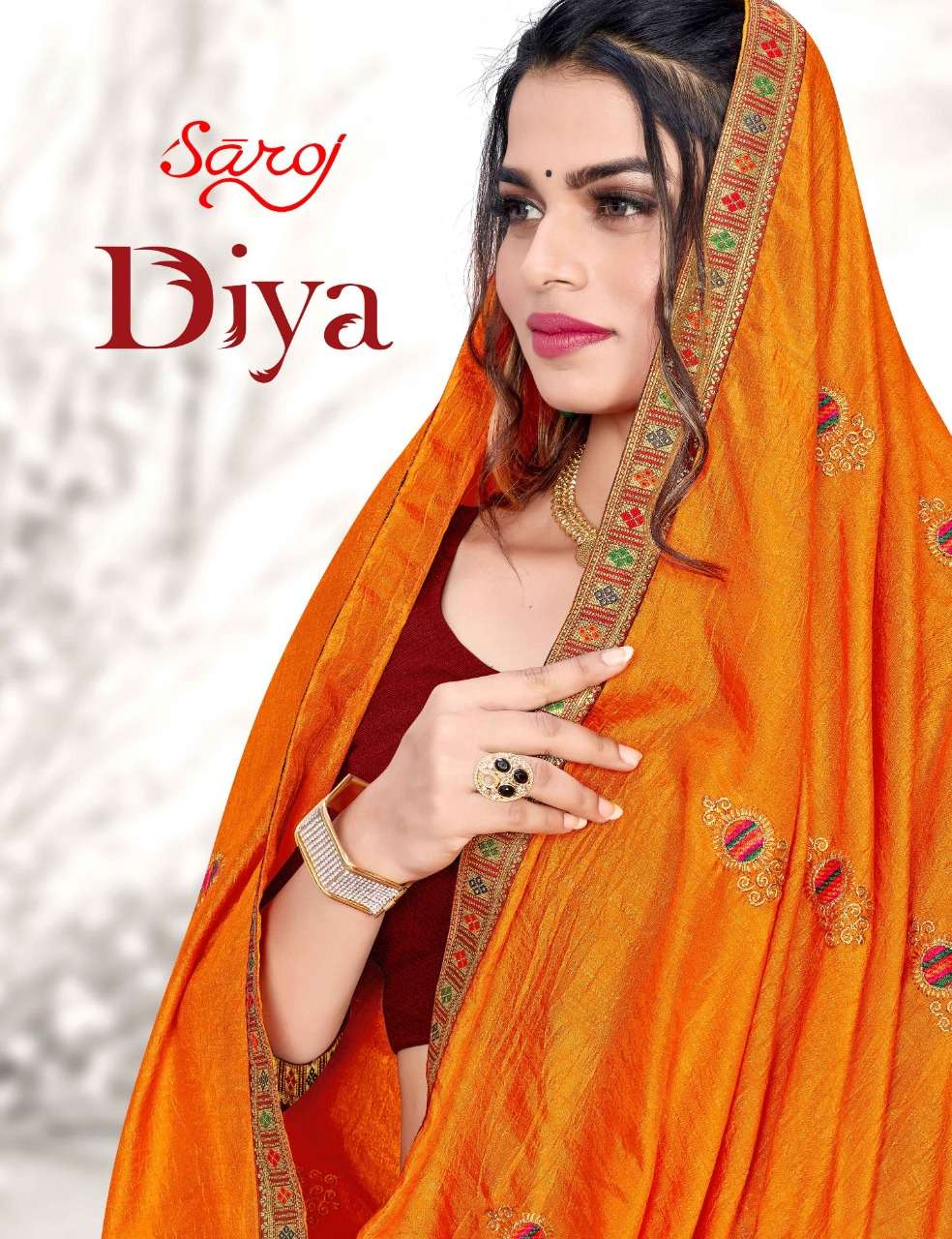 DIYA BY SAROJ 8001 TO 8008 SERIES DESIGNER SILK SAREES